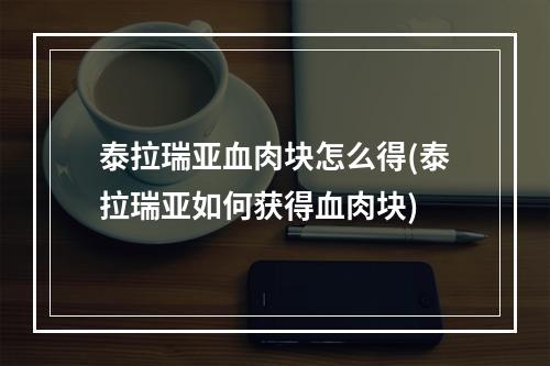 泰拉瑞亚血肉块怎么得(泰拉瑞亚如何获得血肉块)