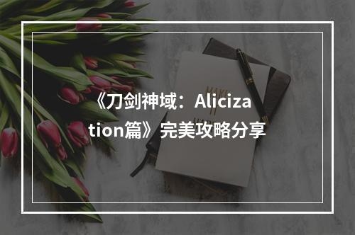 《刀剑神域：Alicization篇》完美攻略分享