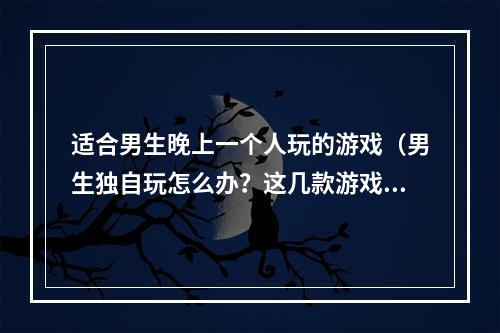 适合男生晚上一个人玩的游戏（男生独自玩怎么办？这几款游戏绝对适合）