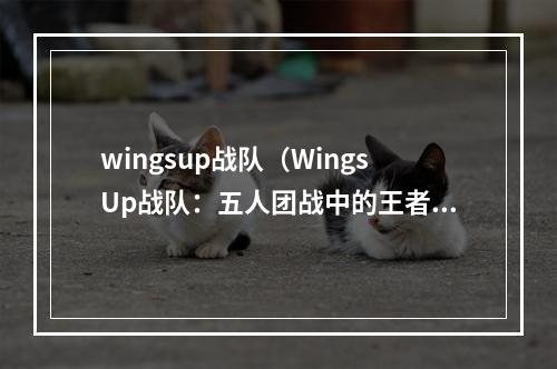 wingsup战队（WingsUp战队：五人团战中的王者）