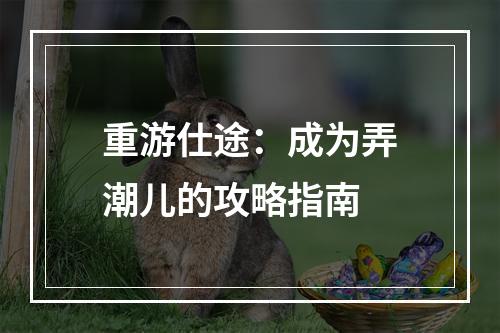 重游仕途：成为弄潮儿的攻略指南