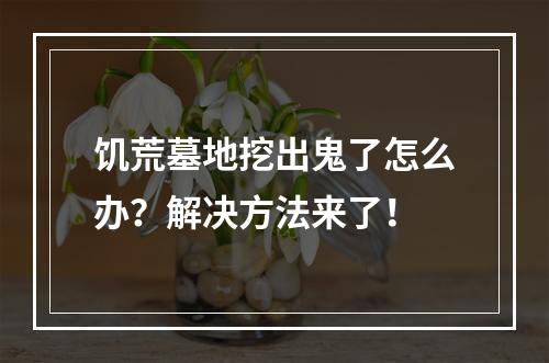 饥荒墓地挖出鬼了怎么办？解决方法来了！