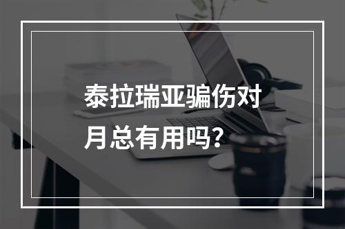 泰拉瑞亚骗伤对月总有用吗？