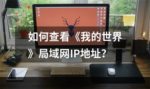 如何查看《我的世界》局域网IP地址？