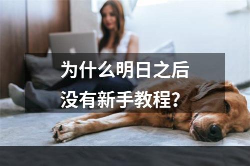 为什么明日之后没有新手教程？