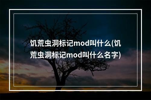 饥荒虫洞标记mod叫什么(饥荒虫洞标记mod叫什么名字)