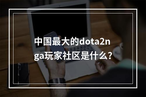 中国最大的dota2nga玩家社区是什么？