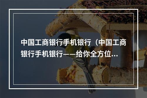 中国工商银行手机银行（中国工商银行手机银行——给你全方位的银行体验！）