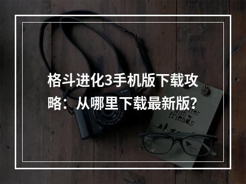 格斗进化3手机版下载攻略：从哪里下载最新版？