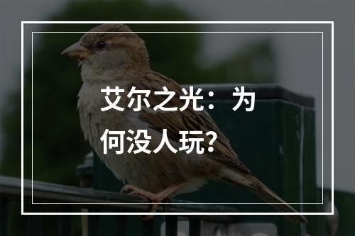 艾尔之光：为何没人玩？