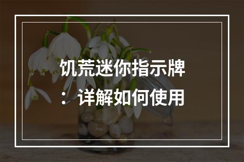 饥荒迷你指示牌：详解如何使用