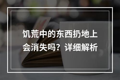 饥荒中的东西扔地上会消失吗？详细解析