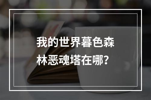 我的世界暮色森林恶魂塔在哪？