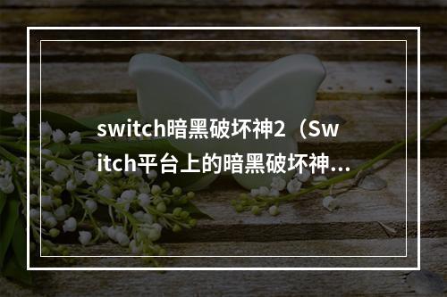 switch暗黑破坏神2（Switch平台上的暗黑破坏神2 —— 魔幻与战斗的完美融合）