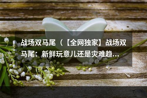 战场双马尾（【全网独家】战场双马尾：新鲜玩意儿还是灾难趋势？）