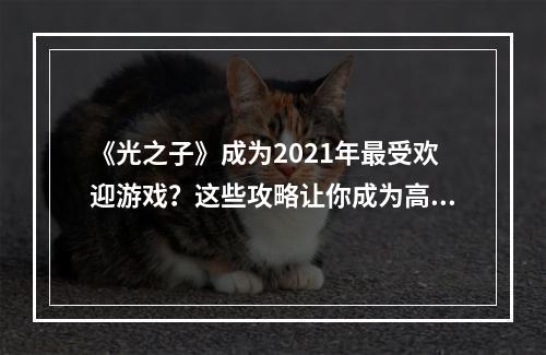 《光之子》成为2021年最受欢迎游戏？这些攻略让你成为高手！