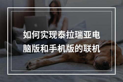 如何实现泰拉瑞亚电脑版和手机版的联机