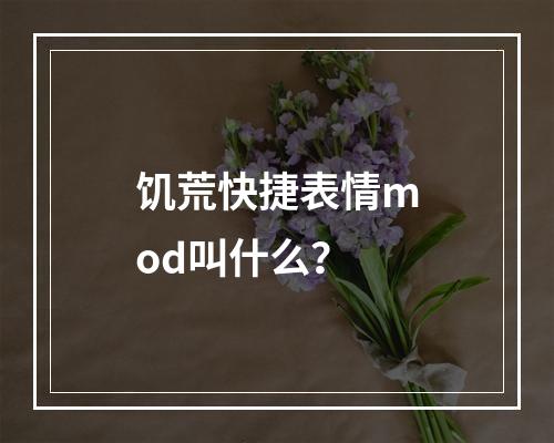 饥荒快捷表情mod叫什么？