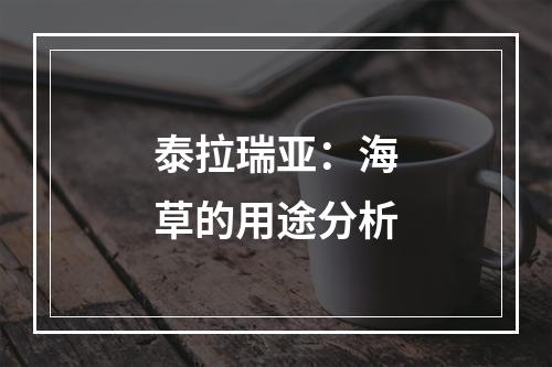 泰拉瑞亚：海草的用途分析