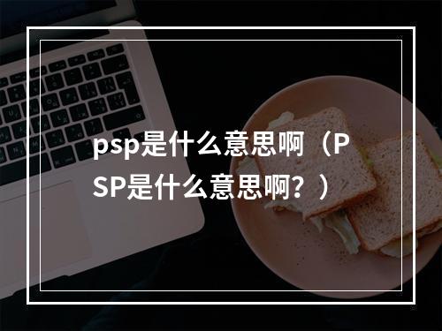 psp是什么意思啊（PSP是什么意思啊？）