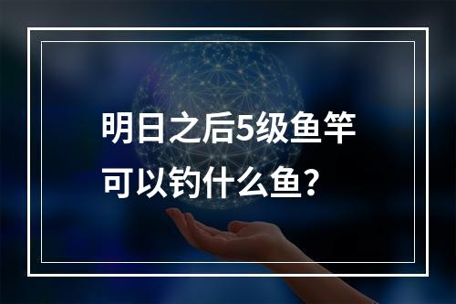 明日之后5级鱼竿可以钓什么鱼？