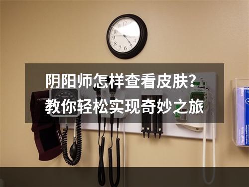 阴阳师怎样查看皮肤？教你轻松实现奇妙之旅