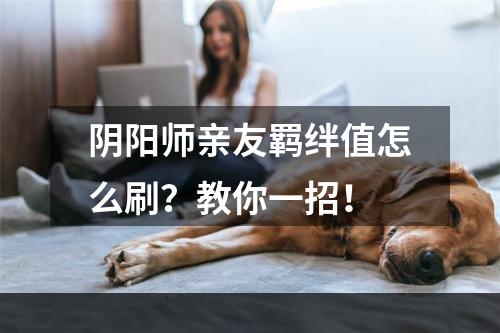 阴阳师亲友羁绊值怎么刷？教你一招！