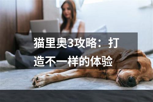 猫里奥3攻略：打造不一样的体验