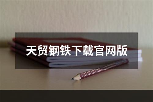 天贸钢铁下载官网版