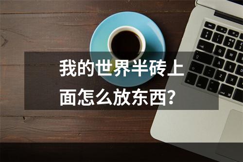 我的世界半砖上面怎么放东西？