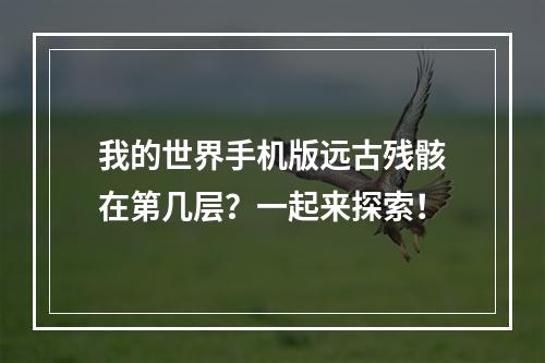 我的世界手机版远古残骸在第几层？一起来探索！