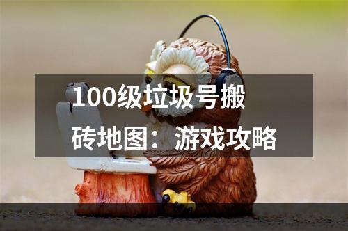 100级垃圾号搬砖地图：游戏攻略