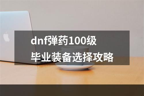 dnf弹药100级毕业装备选择攻略