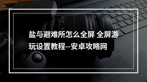 盐与避难所怎么全屏 全屏游玩设置教程--安卓攻略网