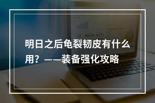 明日之后龟裂韧皮有什么用？——装备强化攻略