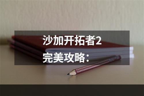 沙加开拓者2完美攻略：