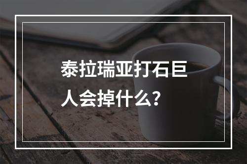 泰拉瑞亚打石巨人会掉什么？