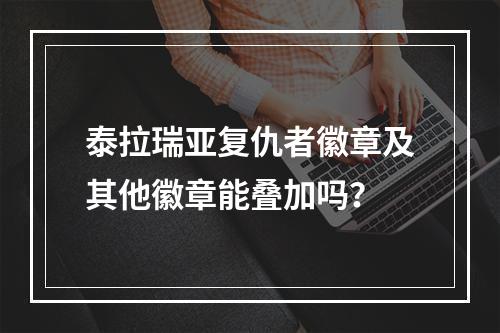 泰拉瑞亚复仇者徽章及其他徽章能叠加吗？