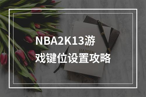 NBA2K13游戏键位设置攻略