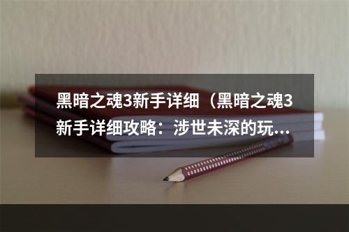 黑暗之魂3新手详细（黑暗之魂3新手详细攻略：涉世未深的玩家必看！）