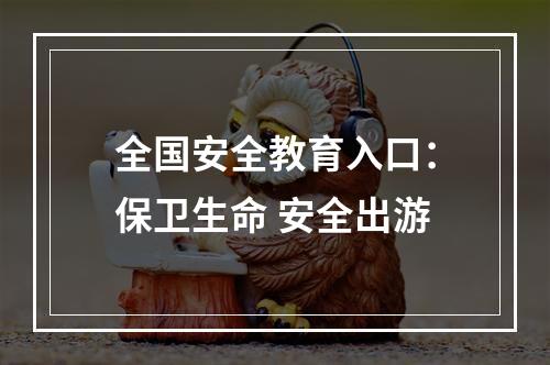 全国安全教育入口：保卫生命 安全出游