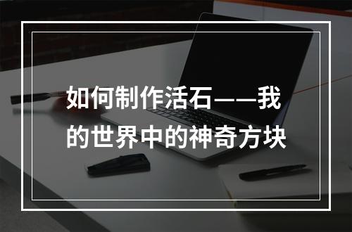 如何制作活石——我的世界中的神奇方块