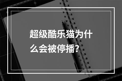 超级酷乐猫为什么会被停播？