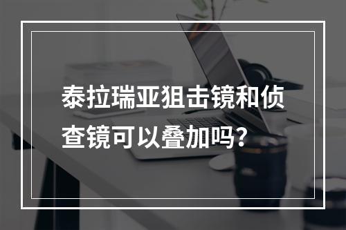 泰拉瑞亚狙击镜和侦查镜可以叠加吗？