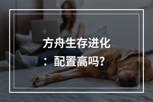 方舟生存进化：配置高吗？