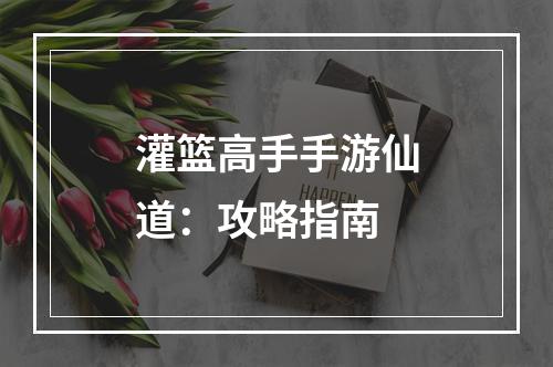 灌篮高手手游仙道：攻略指南