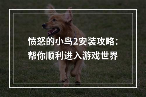 愤怒的小鸟2安装攻略：帮你顺利进入游戏世界