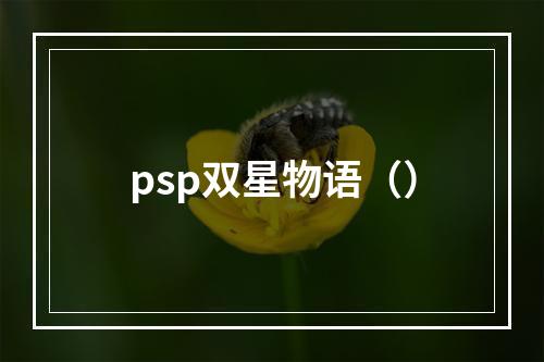 psp双星物语（）