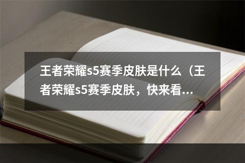 王者荣耀s5赛季皮肤是什么（王者荣耀s5赛季皮肤，快来看看有哪些厉害的英雄拥有了新服装吧！）