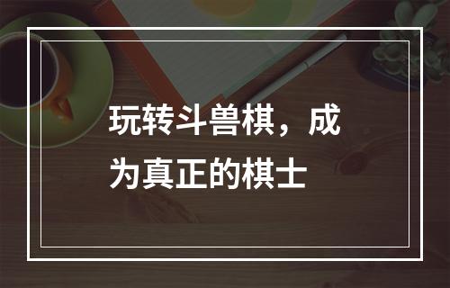 玩转斗兽棋，成为真正的棋士